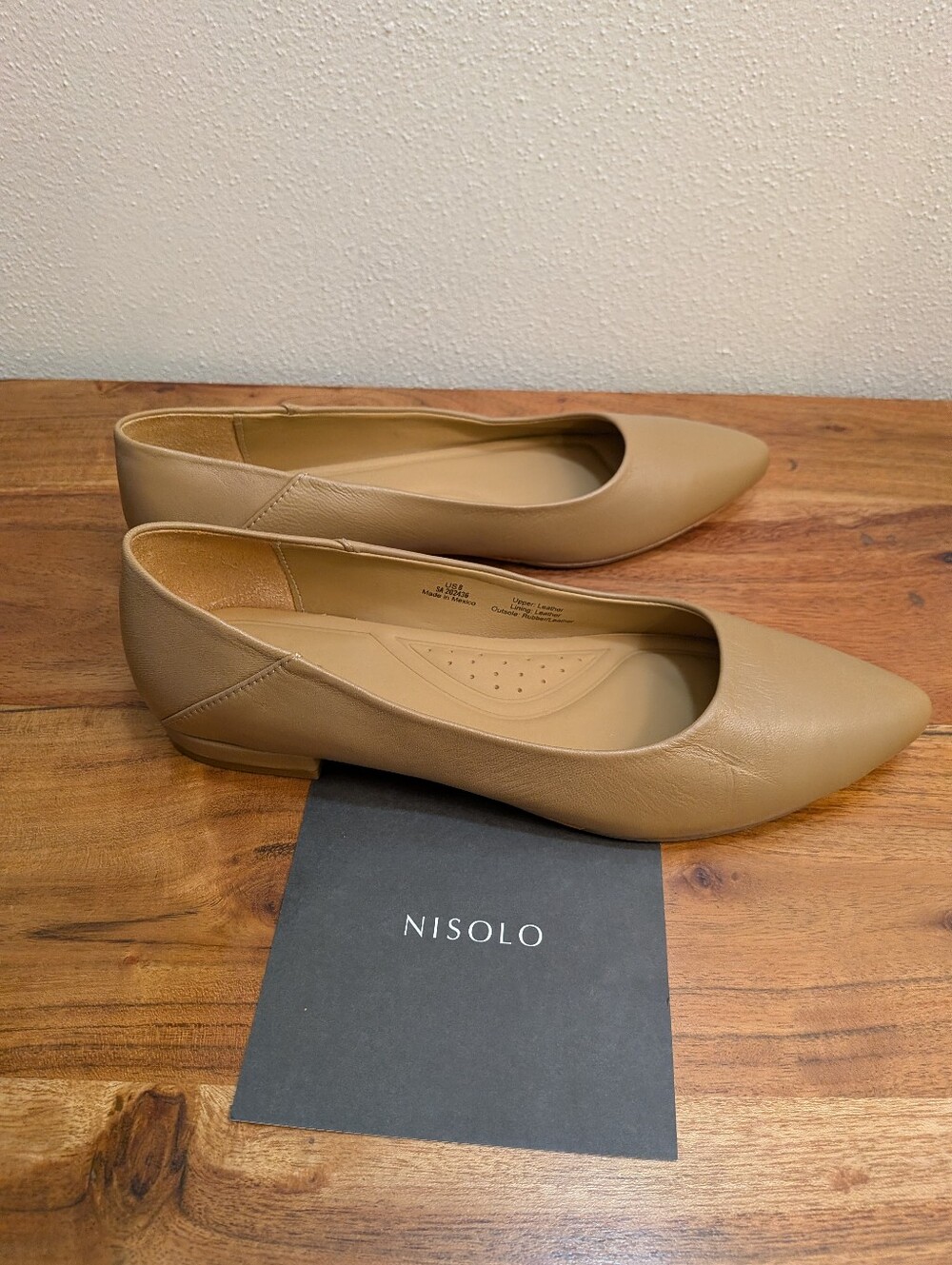 NWT Nisolo Size 8 Leather Flats